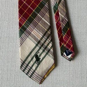 Polo Ralph Lauren Plaid Preppy Neck Tie